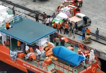 Kapal Pandudewanata Kembali Kirim Logistik Bantuan Wapres RI dan Pemprov Malut