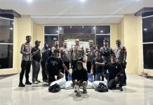Sat Samapta Polres Ternate Amankan Ratusan Kantong Minuman Keras Jenis Cap Tikus