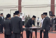 Gubernur Sherly Definitifkan Julys Giscard dan Basyuni