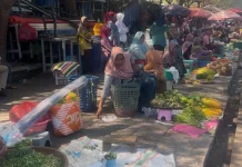 Pedagang di Pasar Higienis Ternate Mulai Ditertibkan