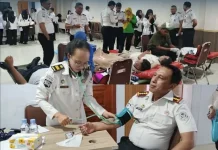 Sambut HBP Ke-62, Kanwil Ditjenps Malut Gelar Donor Darah