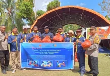 ANTAM Salurkan Bantuan Warga Sibenpopo Terdampak Konflik Sosial