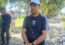 Bupati Haltim Tanam 30 Pucuk Merah di Taman Woyo Gula