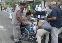 12 JCH Halmahera Tengah Tiba di Asrama Haji Sudiang Makassar