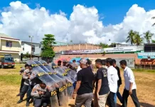 Polres Sula Gelar Apel Kesiapan Personel Hadapi May Day