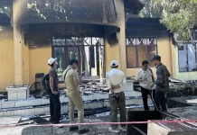 Dikbud Malut Gerak Cepat Identifikasi Kerusakan SMAN-7 Ternate yang Terbakar