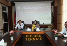 Polres Ternate Terima Audit Kinerja Itwasda Polda Malut