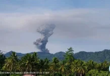 Erupsi Gunung Dukono Kembali Semburkan Abu Vulkanik Tinggi