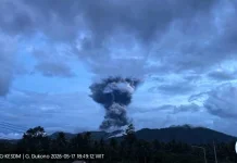 Erupsi Gunung Dukono Semburkan Abu Setinggi 5.000 Meter