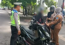 Bersama Samsat, Satlantas Ternate Operasi Penertiban Pajak Kendaraan Bermotor
