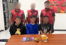 Polisi Amankan Tiga Pelaku Ganja di Halteng