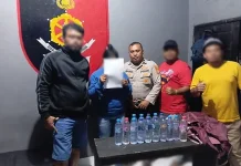Polsek Ternate Utara Amankan Minuman Keras Ilegal