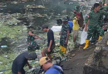 DLH dan Kodim Bersihkan Lingkungan Rusunawa di Gamalama