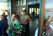 Kapolres Halbar Sambut Kunjungan Kerja Pangdam XV/Pattimura di Jailolo