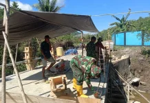 Proyek Pengerjaan Jembatan Garuda di Kecamatan Oba Berlanjut