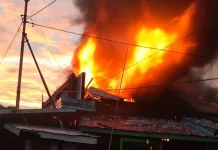Toko di Lolobata Halmahera Timur Terbakar, Kerugian  Capai Miliaran Rupiah