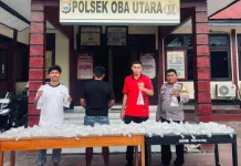 Polsek Oba Utara Amankan 420 Kantong Miras Cap Tikus