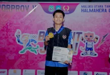 Cabor Wushu Haltim Raih Medali Emas Pertama di Porprov Malut