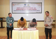 Pemkot Ternate Hibahkan Gedung untuk Polsek Ternate Tengah