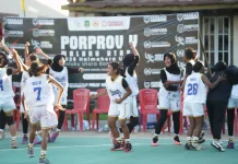 Bungkam Tuan Rumah, Tim Basket Putri Kota Ternate Raih Medali Emas Porprov V Malut