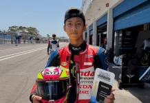 Kiandra Ramadhipa Juara di Estoril, Perkuat Posisi di Moto3 Junior 2026