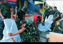 KODIM 1501/Ternate Laksanakan Karya Bakti "Jum'at Bersih"