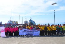 Sambut Hari Bhayangkara Ke-80, Polres Haltim Peduli Lingkungan Pesisir