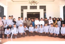 Bupati Halteng Resmi Lepas Kafilah MTQ Tingkat Provinsi