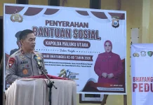 Serahkan Bantuan Hari Bhayangkara, Warga Sibenpopo Diminta Jaga Kamtibmas