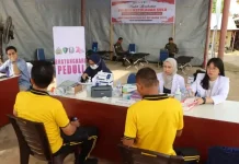Sambut HUT Bhayangkara, Polres Sula Laksanakan CKG dan Donor Darah