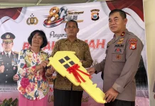 Polda Maluku Utara, Tebar Kebahagiaan Melalui Program Bedah Rumah