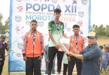 Raih 13 Medali Kota Tidore Kepulauan Juara Umum Atletik POPDA XII Maluku Utara 2026