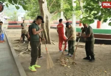 Kodim 1505 Tidore Gelar Jumat Bersih di Pantai Akesahu