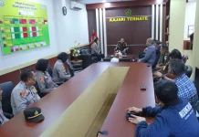 Kapolres Ternate Perkuat Sinergi Penegakan Hukum Bersama Kejari Ternate