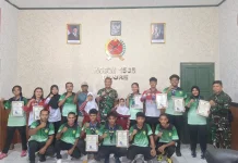 Atlet Atletik Tidore Terima Penghargaan, Dandim Dukung Pembinaan Berkelanjutan