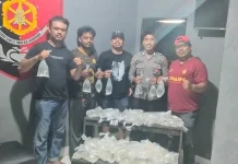 Polsek Ternate Utara Gagalkan Peredaran 110 Kantong Miras