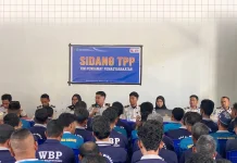 91 Warga Binaan Rutan Soasiu Ikuti Sidang TPP