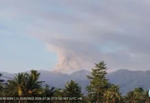 Gunung Dukono Erupsi 49 Kali, Warga Diminta Waspada