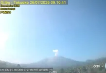 Gunung Ibu Kembali Erupsi, Tercatat 91 Kali Letusan