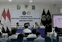 Kanwil Ditjenpas Malut Evaluasi Capaian Kinerja Semester Pertama 2026