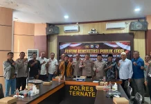 Pelayanan Publik jadi Fokus Pembenahan Polres Ternate