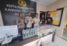 Baru Dilantik, Kapolsek Ahmad Yani Gagalkan Penyelundupan Miras ke Ternate