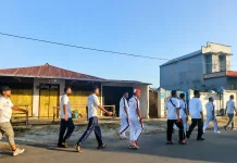 Kalapas Sanana Ajak Jajaran Jaga Kebugaran Lewat Jalan Sehat