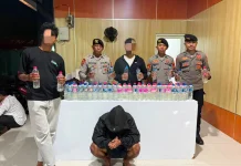 Polres Ternate Sita 72 Botol Cap Tikus usai Terima Laporan Warga