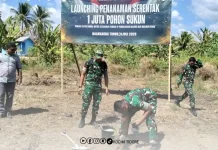 Kodim Tidore Dukung Penanaman Sejuta Pohon Sukun Serentak