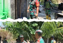 Dansatgas TMMD ke-129 Tinjau Progres Pembangunan di Wasteng Halmahera Timur