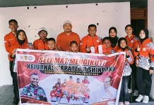 Sekum KONI Malut Lepas Tim Karate Shindoka Malut ke Kejurnas di Jakarta