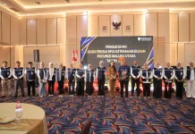 Gubernur Sherly Tjoanda Kukuhkan Agen PERISAI BPJS Ketenagakerjaan