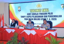 Itwasum Polri Audit Akuntabilitas dan Kinerja Polda Maluku Utara