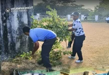 Rutan Ternate Ikut Aksi Bersih Sambut Kemerdekaan RI